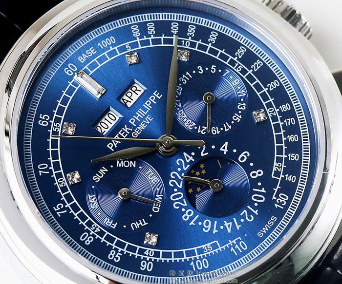 百達翡麗PATEK PHILPPE LS精品 超級複雜功能計時系列 機芯29-535升級版 全鋼鍍納米鉑金表殼 小牛皮帶 高檔男士腕表  wssb4228
